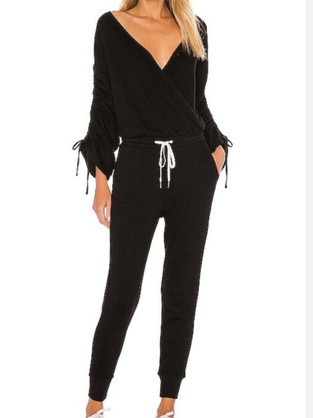 Philanthropy Black Women’s V-neck Jumpsuit